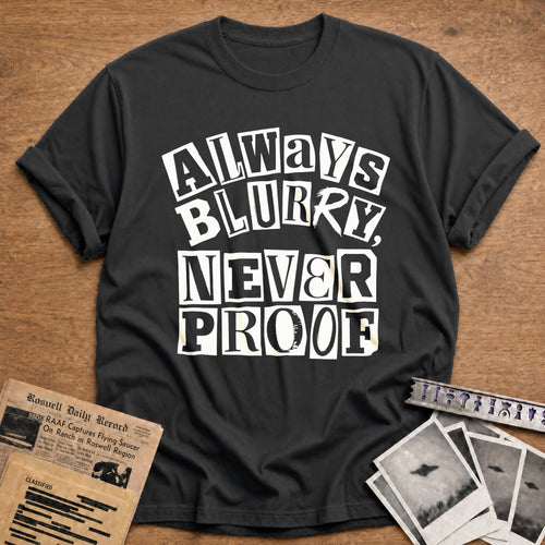 Always Blurry Never Proof - Charcoal