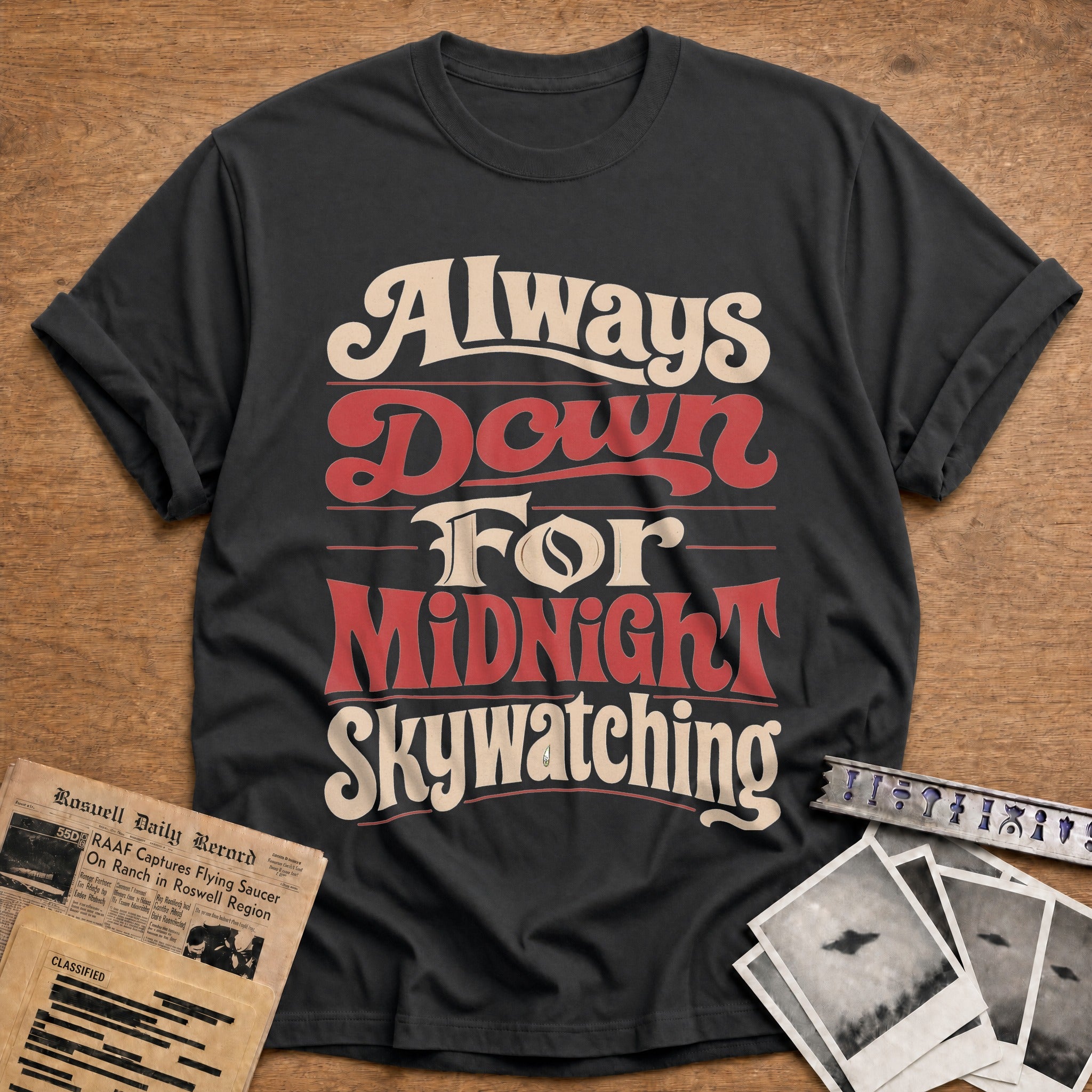 Always Down For Midnight Skywatching 01 - Charcoal