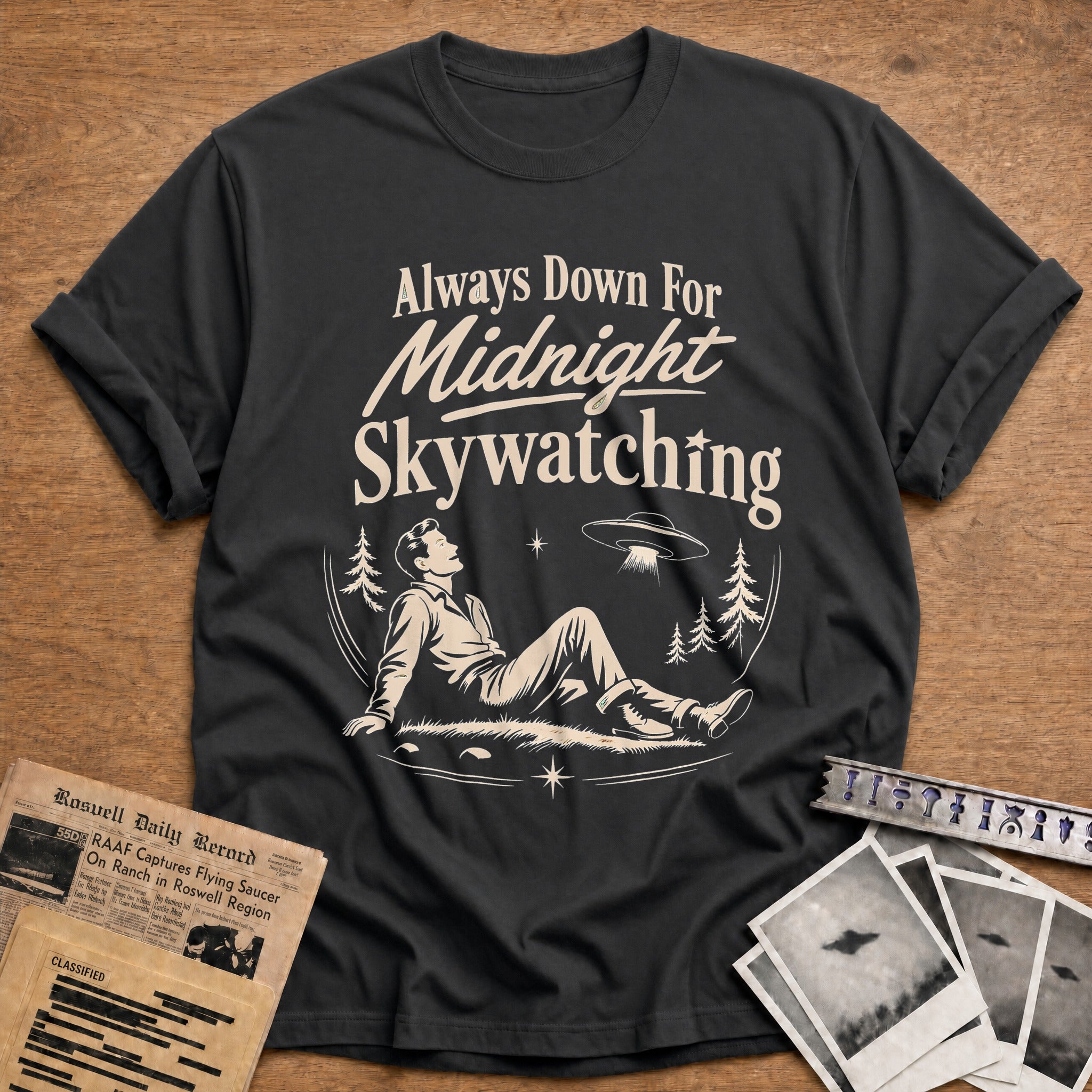 Always Down For Midnight Skywatching 02 - Charcoal