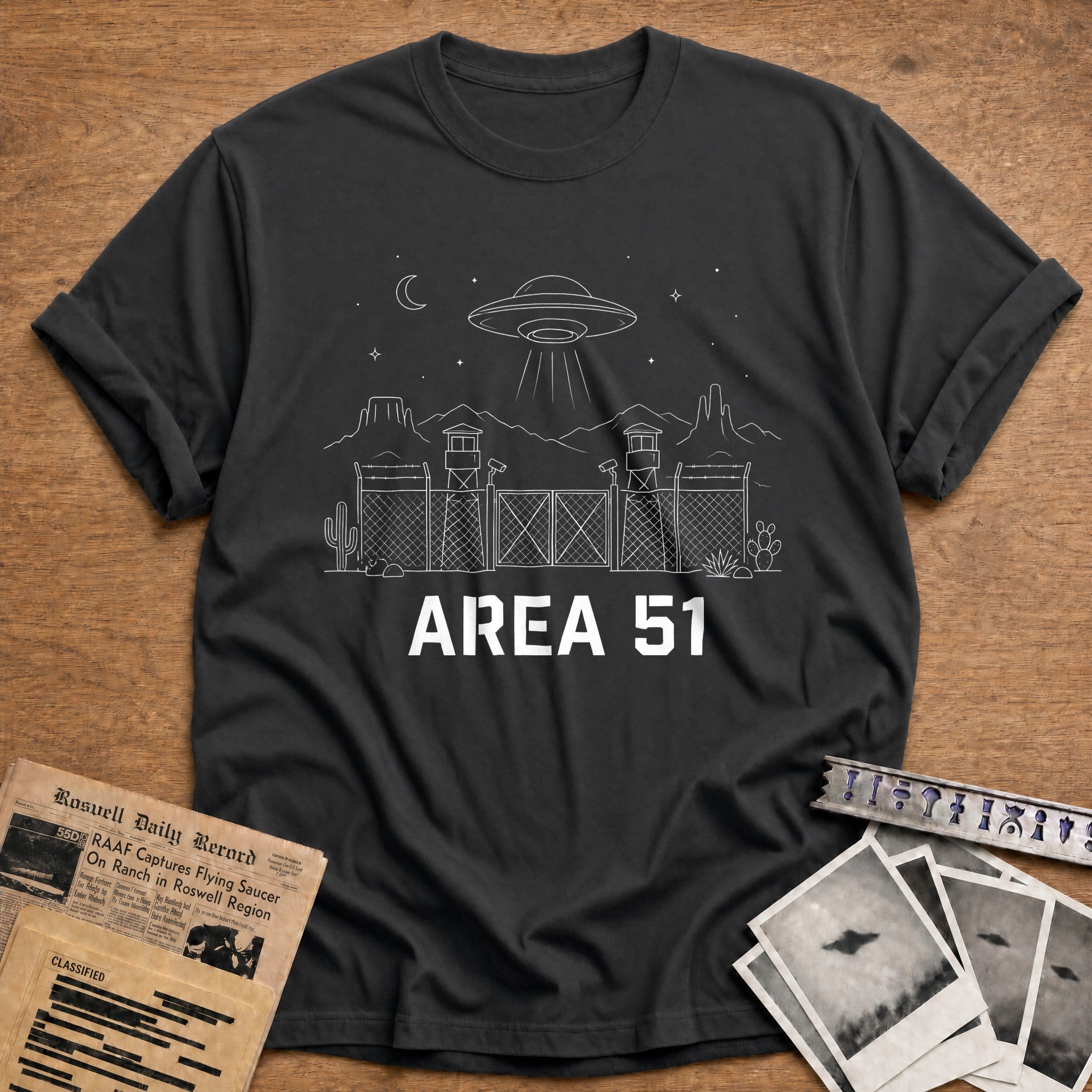 Area 51 17 T-Shirt - Charcoal