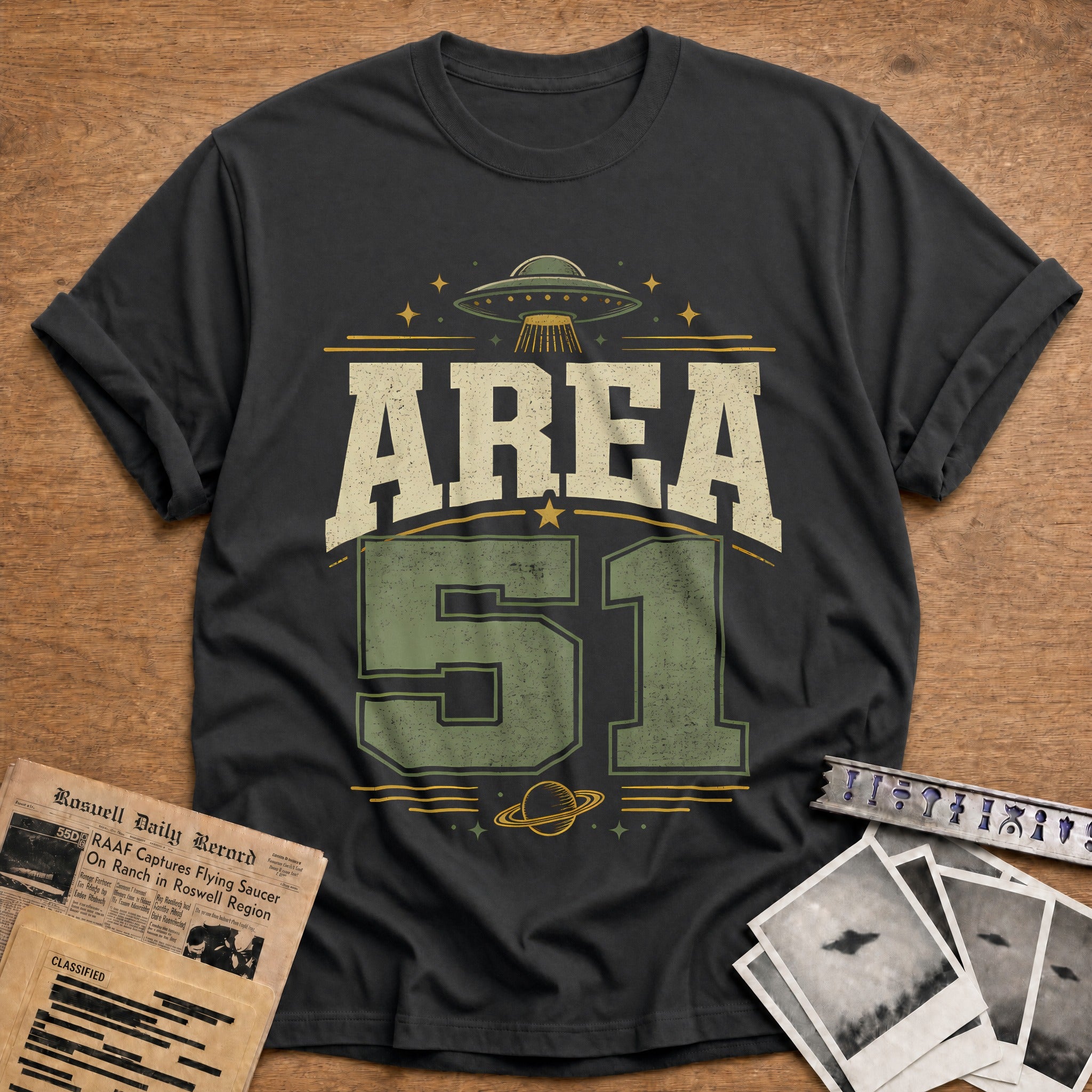 Area 51 89 T-Shirt - Charcoal