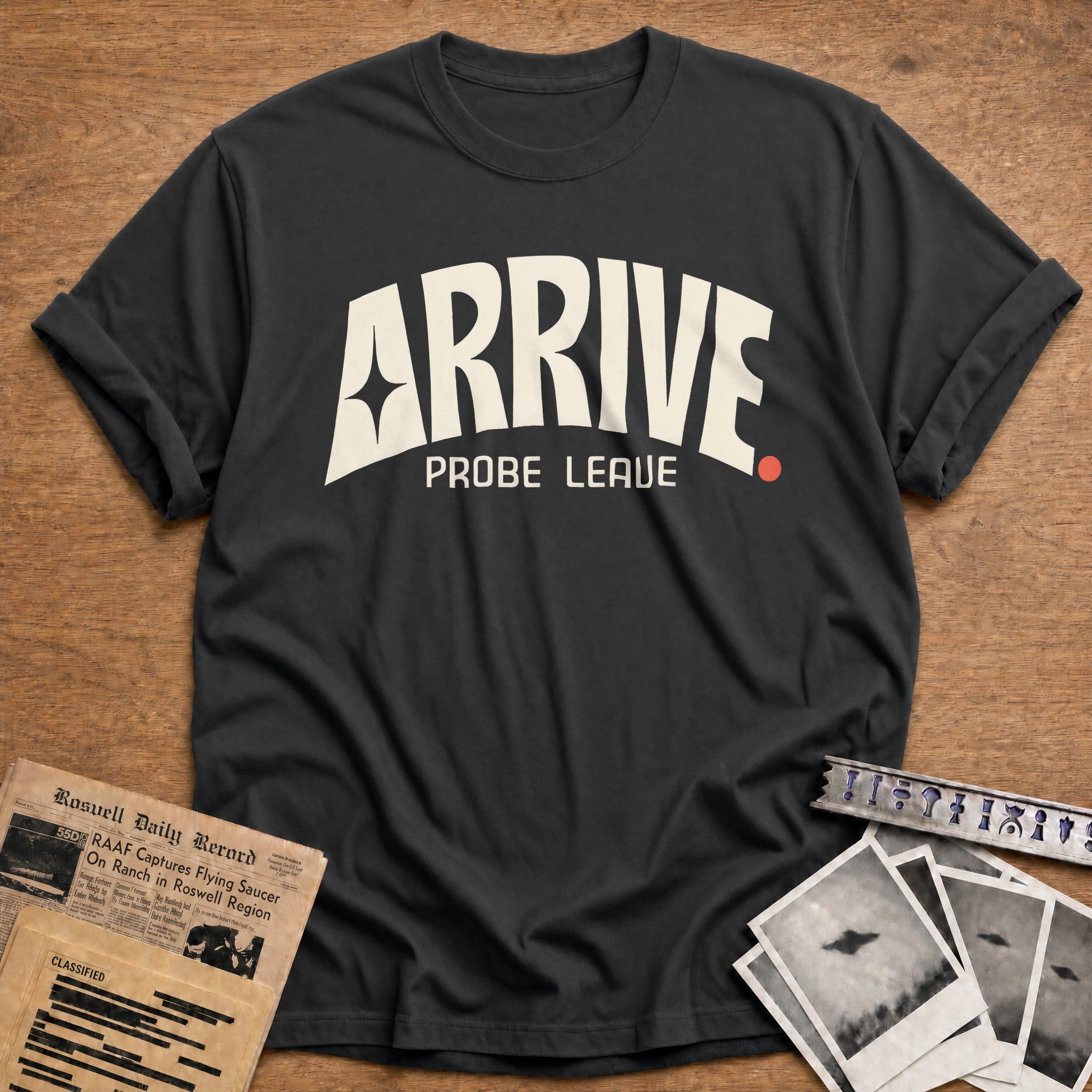 Arrive Probe Leave 01 - Charcoal