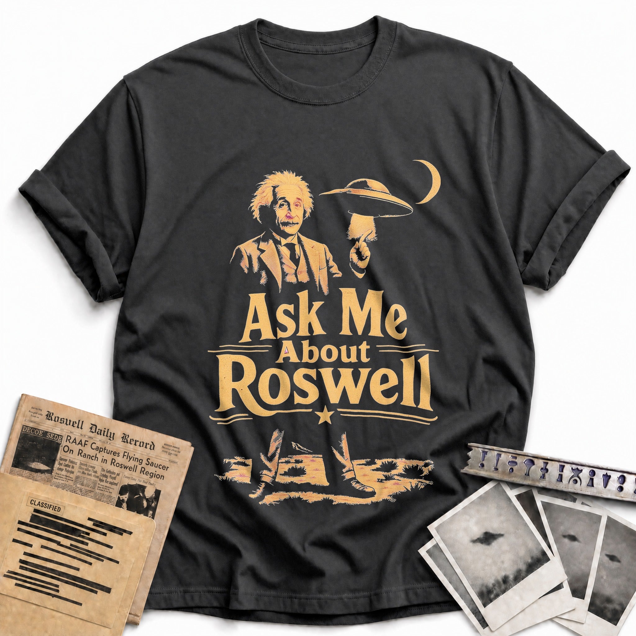 Ask Me About Roswell 01 - Charcoal