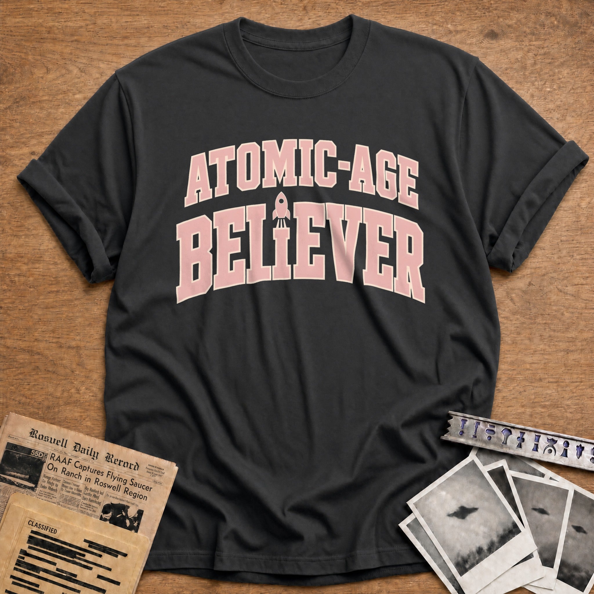 Atomic Age Believer - Charcoal