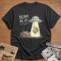 Beam Me Up Before They Baste Me 7 T-Shirt - Charcoal