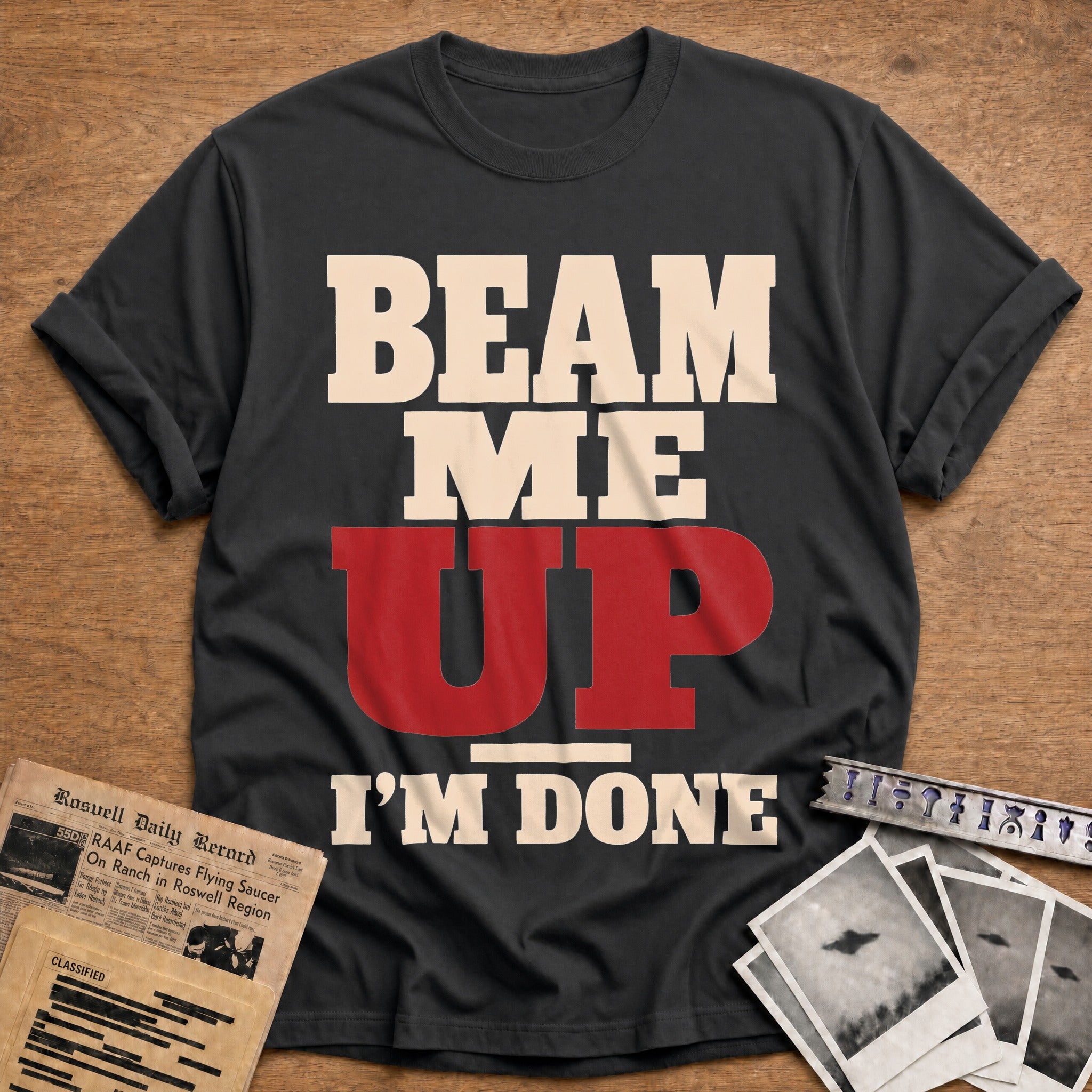 Beam Me Up Im Done 01 - Charcoal