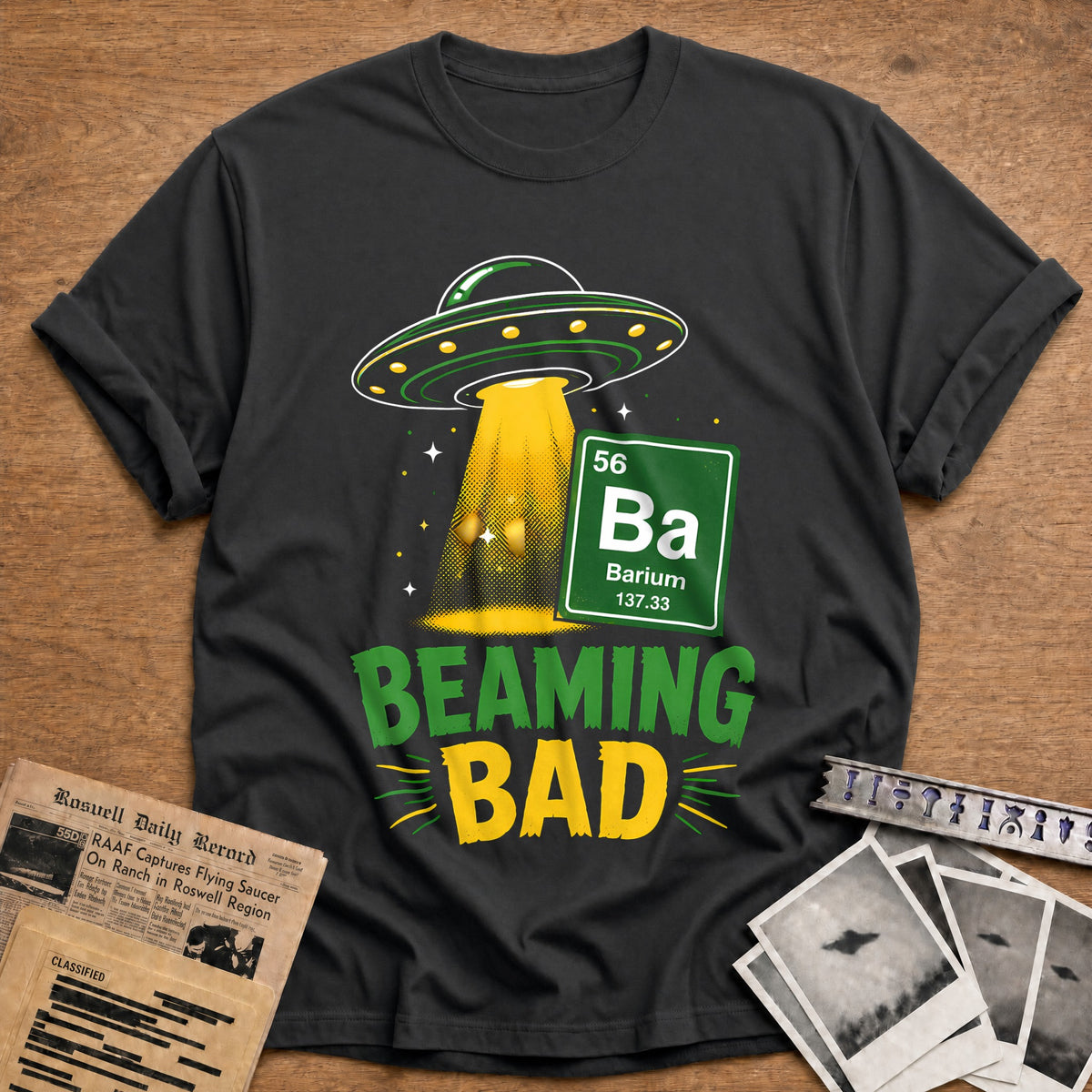 Beaming Bad 78 T-Shirt - Charcoal