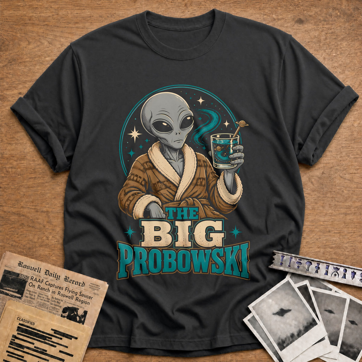 Big Probowski 84 T-Shirt - Charcoal