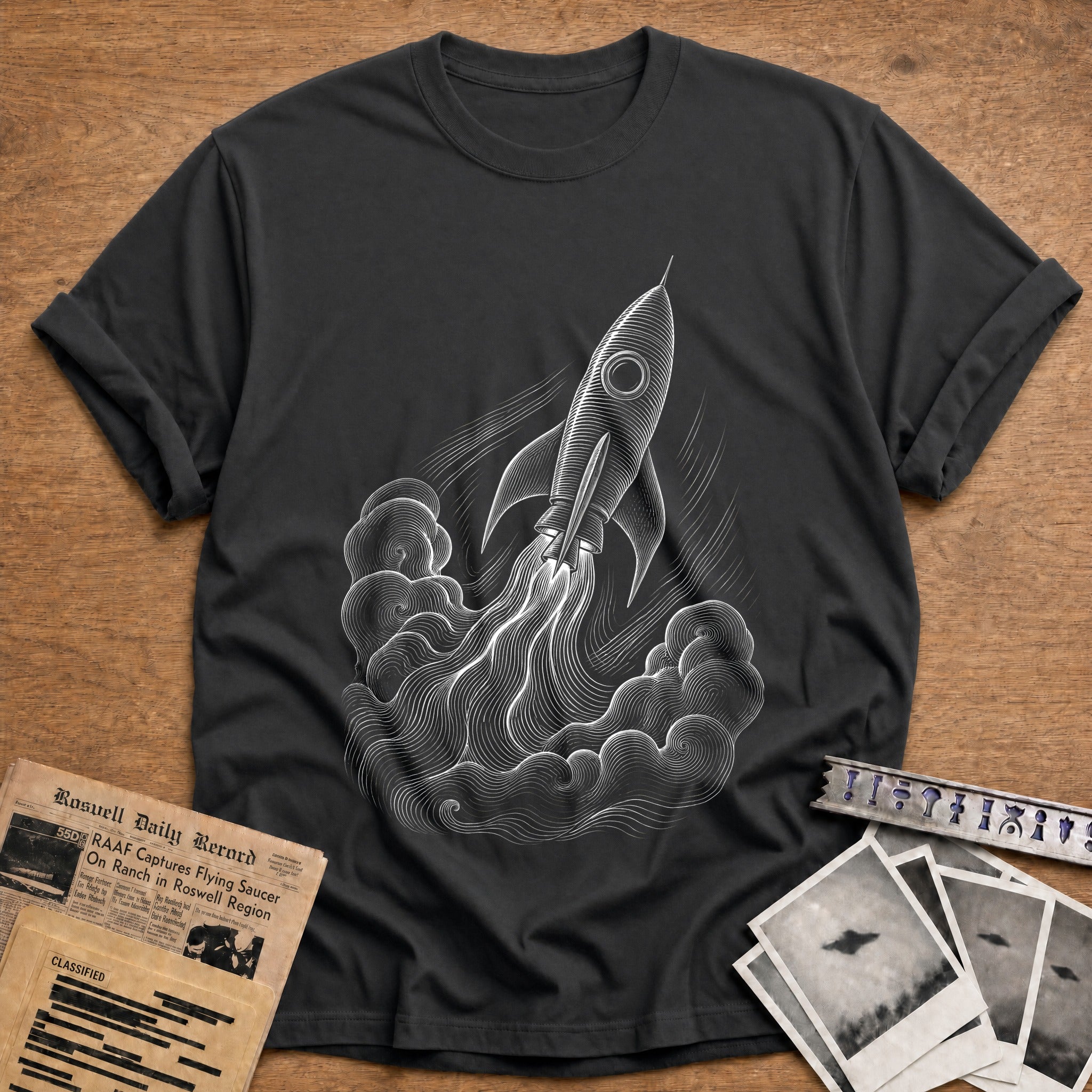 Blast Off T-Shirt - Charcoal