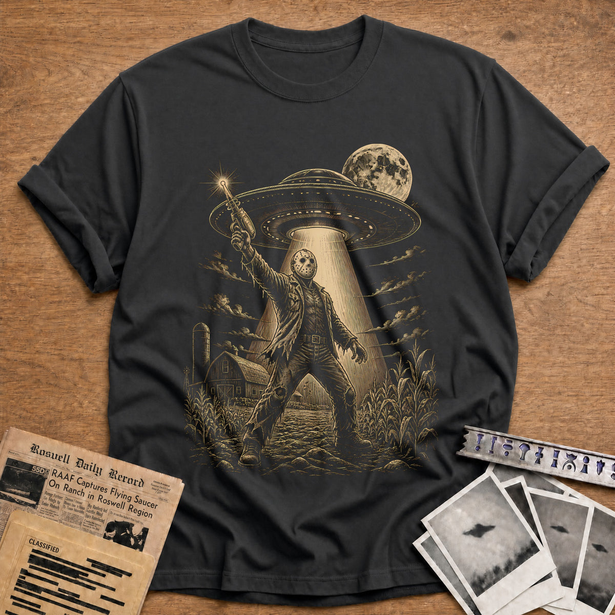 Blood Saucer 53 T-Shirt - Charcoal