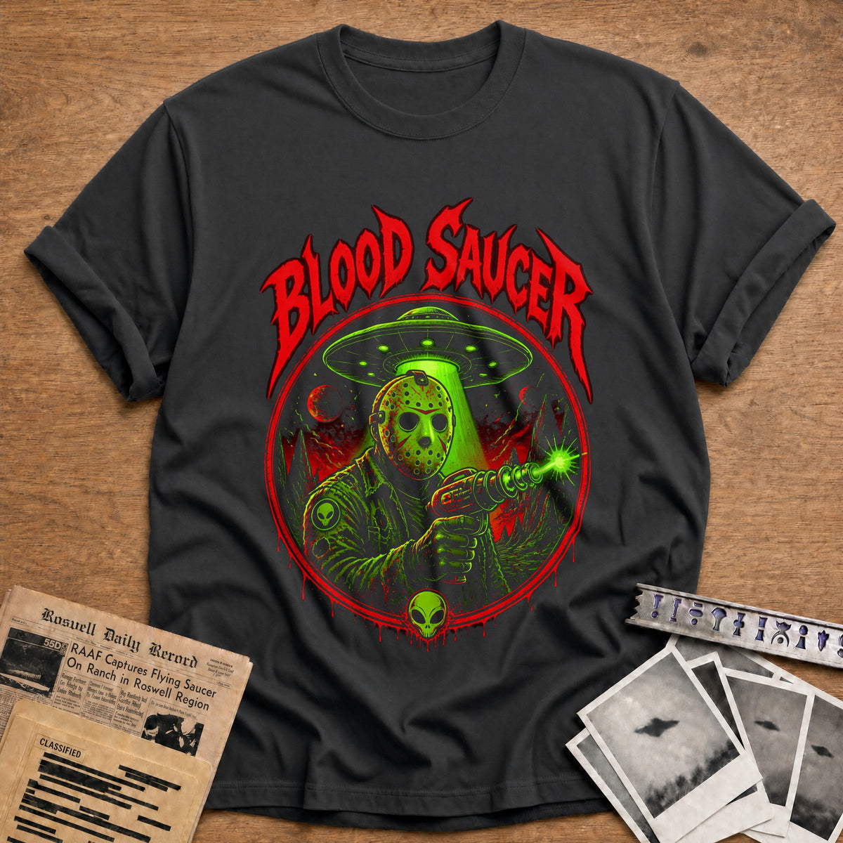 Blood Saucer 61 T-Shirt - Charcoal