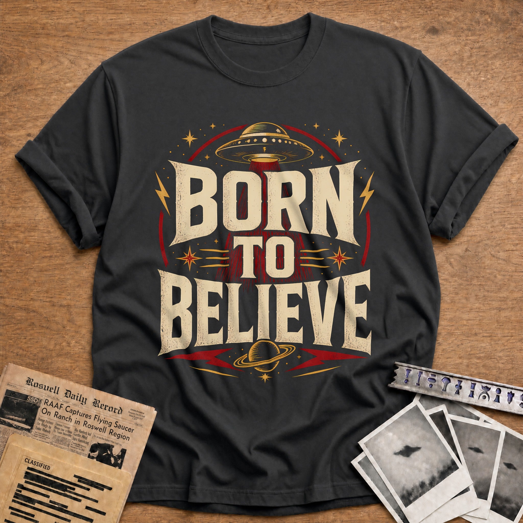 Born To Believe 85 T-Shirt - Charcoal
