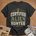 Certified Alien Hunter 22 T-Shirt - Charcoal