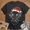 Chibi Alien Christmas Lights 42 T-Shirt - Charcoal