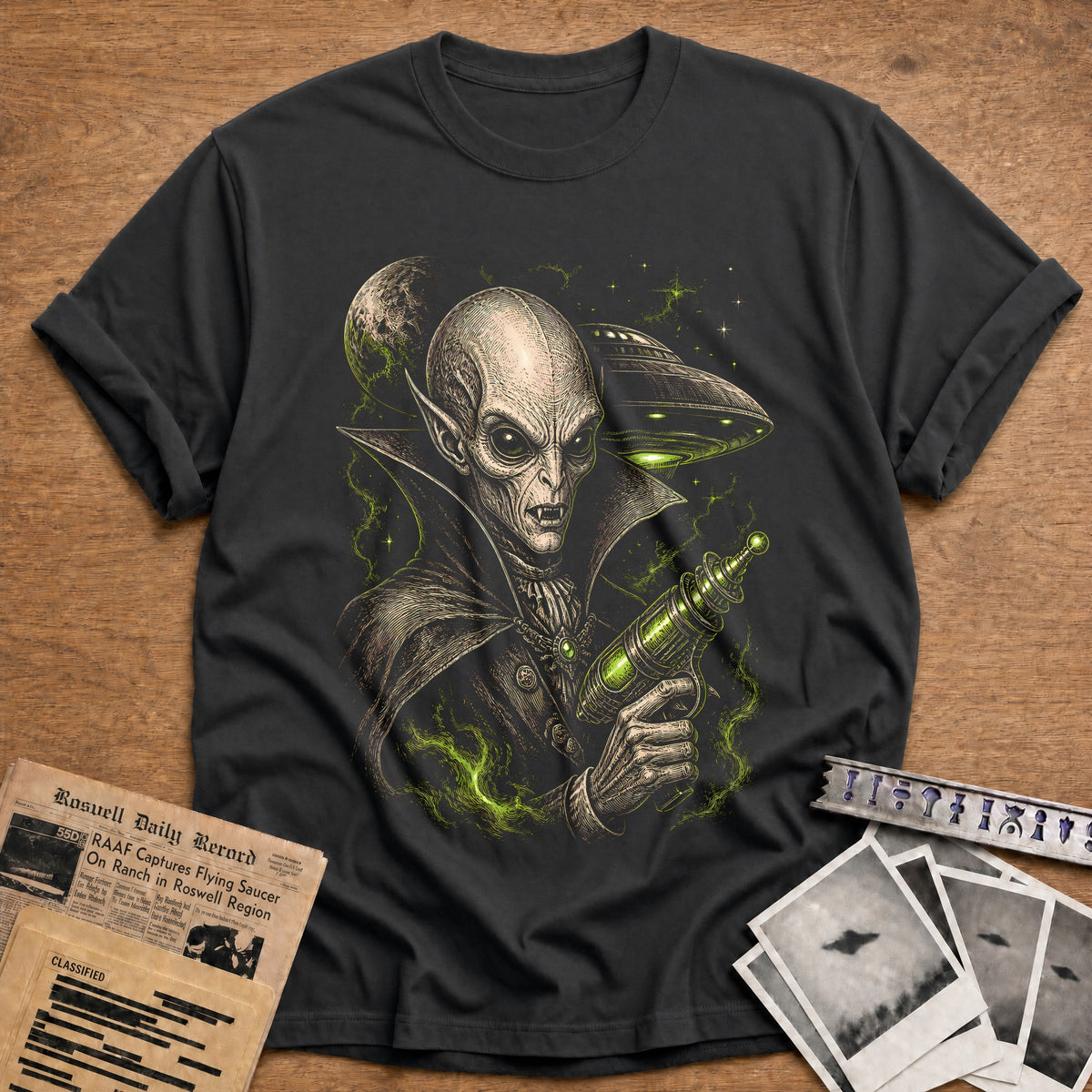 Cosmic Count 47 T-Shirt - Charcoal