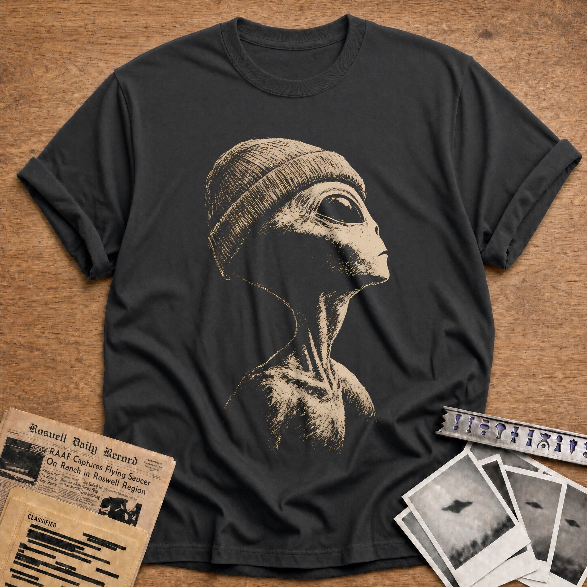 Cosmic Listener T-Shirt - Charcoal
