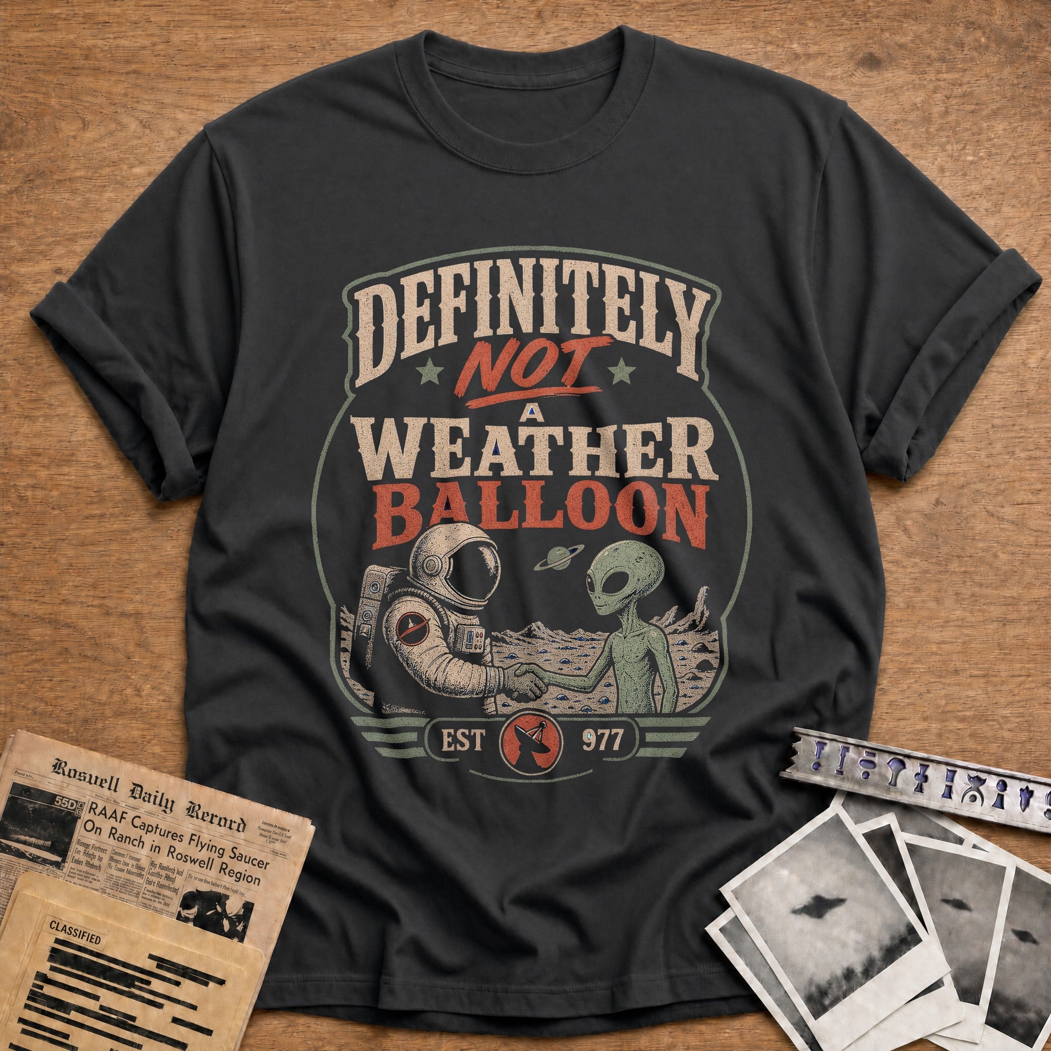 Definitely Not A Weather Balloon 01 - Charcoal