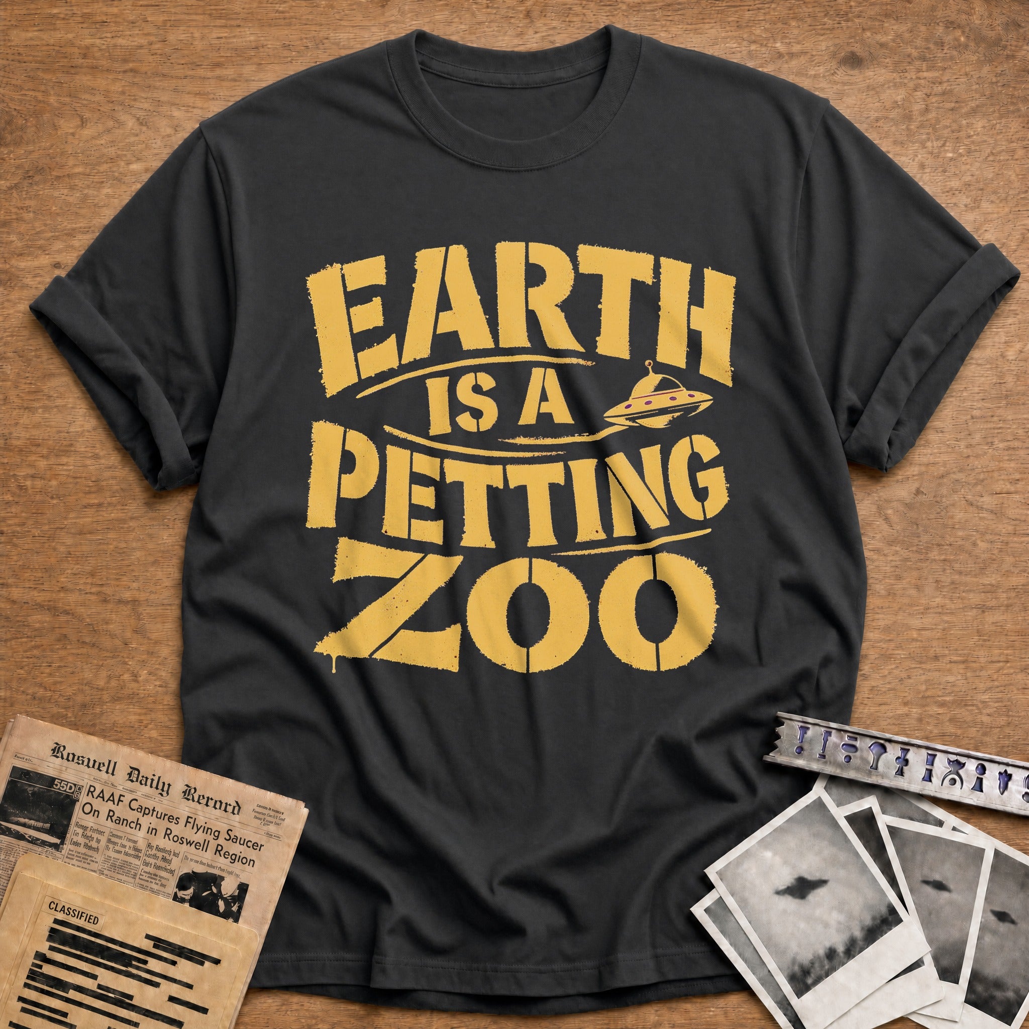 Earth Is A Petting Zoo 01 - Charcoal