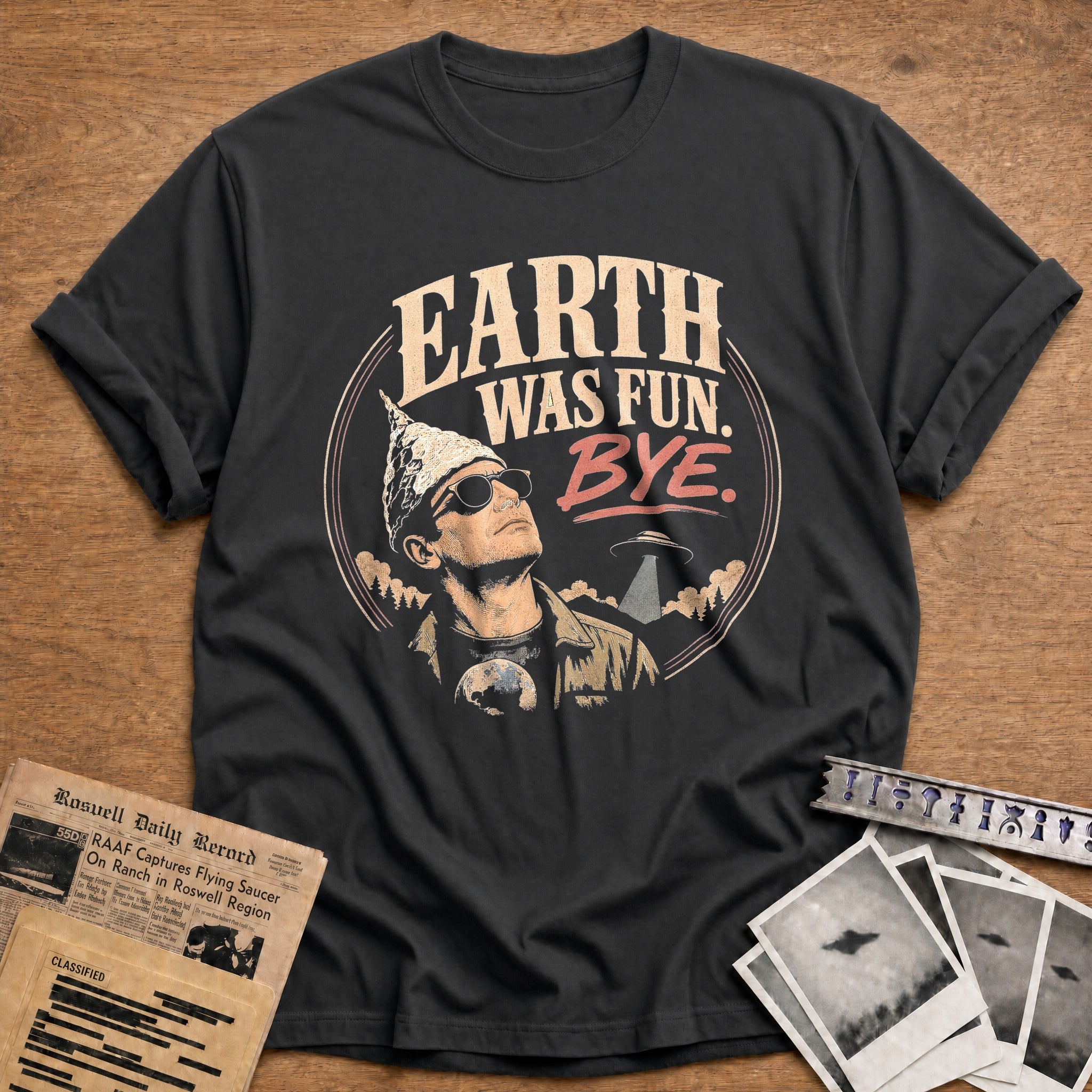 Earth Was Fun. Bye - Charcoal