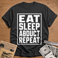 Eat Sleep Abduct Repeat 89 T-Shirt - Charcoal