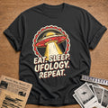 Eat Sleep Ufology Repeat - Charcoal