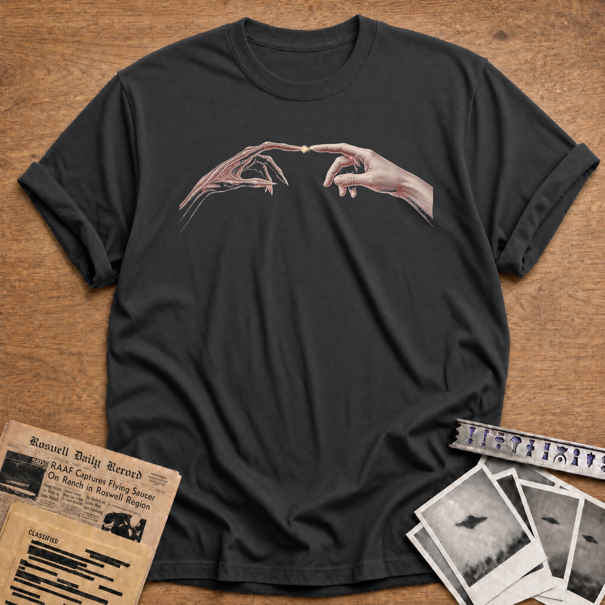First Contact Handshake - Charcoal