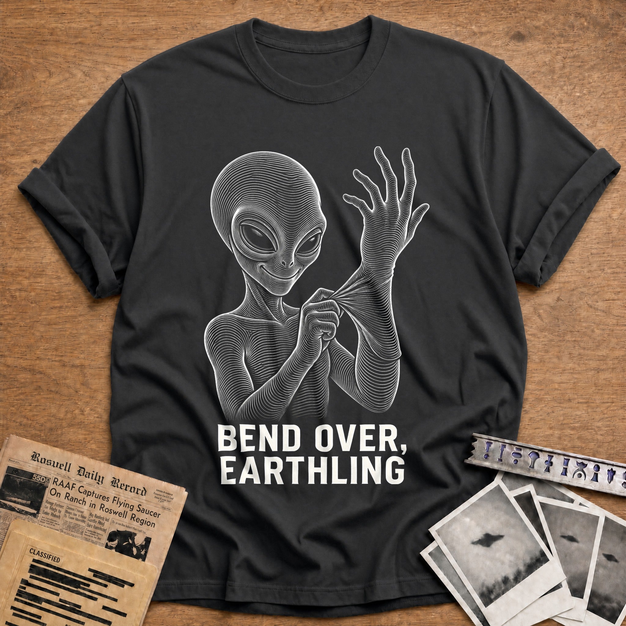 First Contact Wave T-Shirt - Charcoal