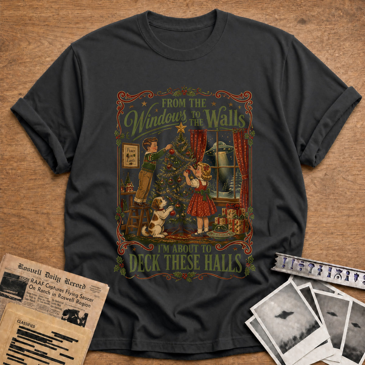 From The Windows To The Walls 78 T-Shirt - Charcoal