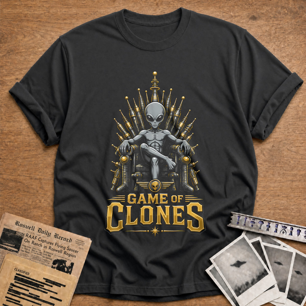 Game Of Clones 64 T-Shirt - Charcoal