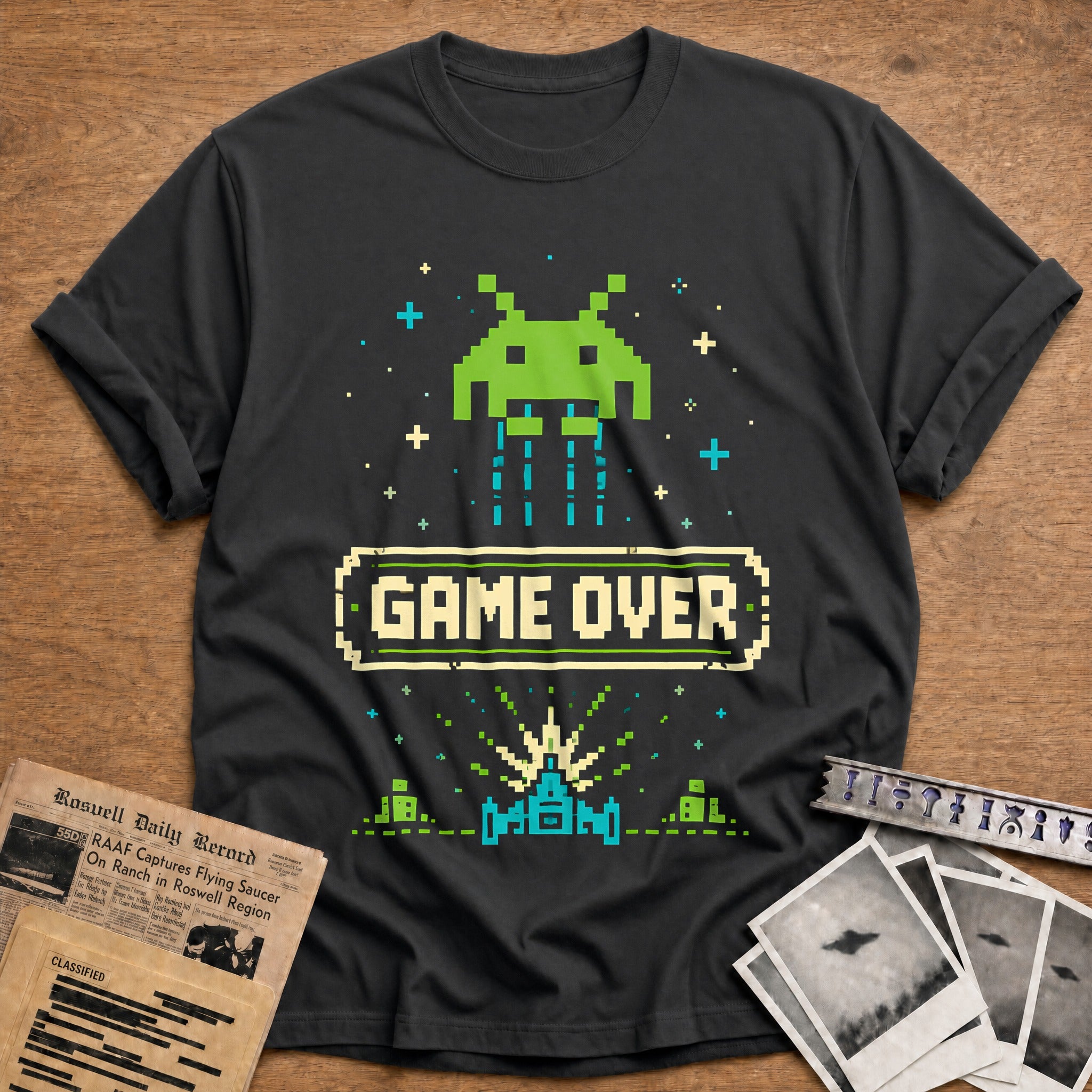 Game Over T-Shirt - Charcoal