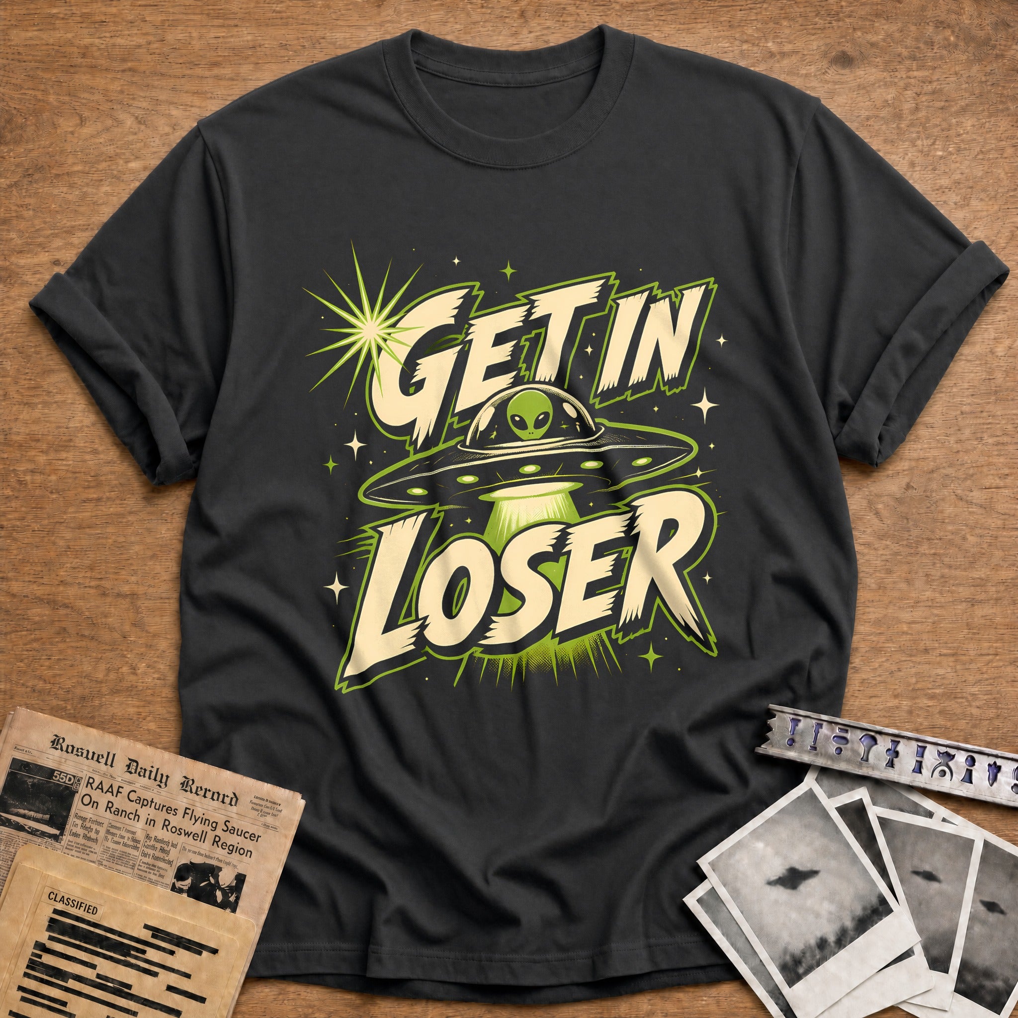 Get In Loser 56 T-Shirt - Charcoal