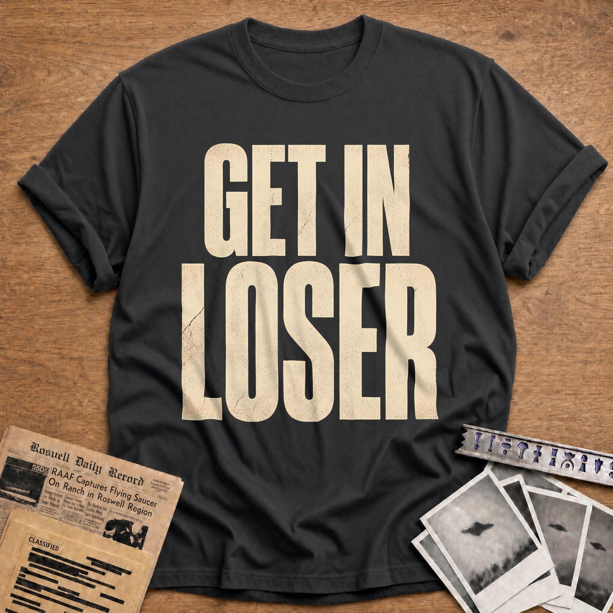 Get In Loser 93 T-Shirt - Charcoal