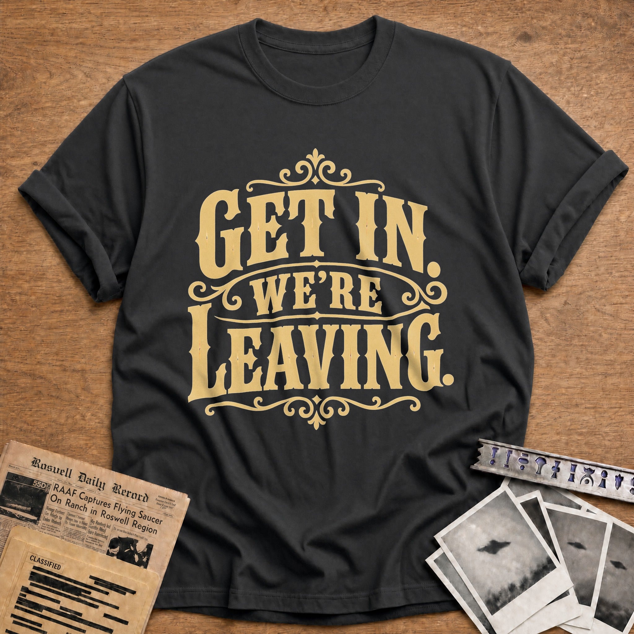 Get In Were Leaving - Charcoal