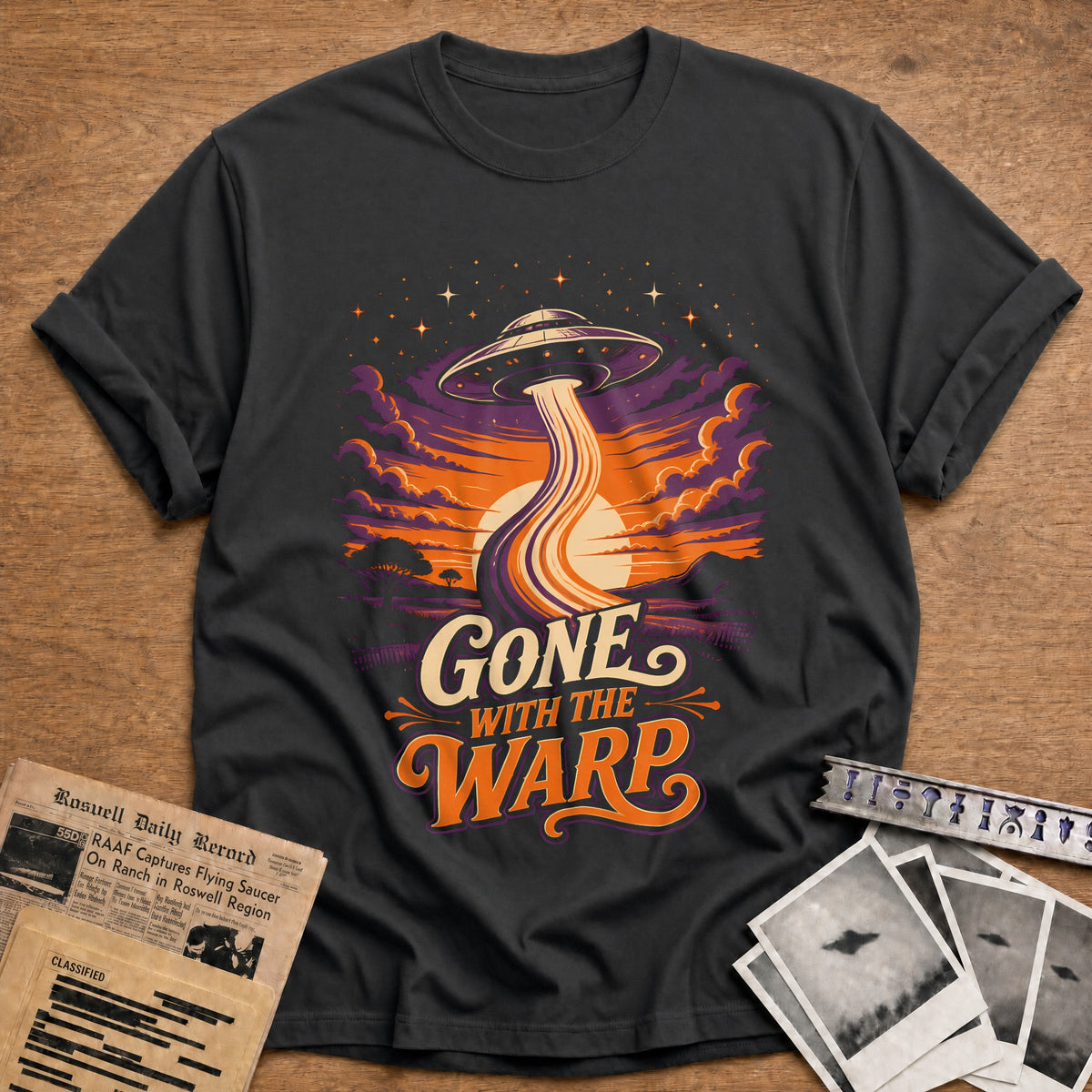 Gone With The Warp 83 T-Shirt - Charcoal