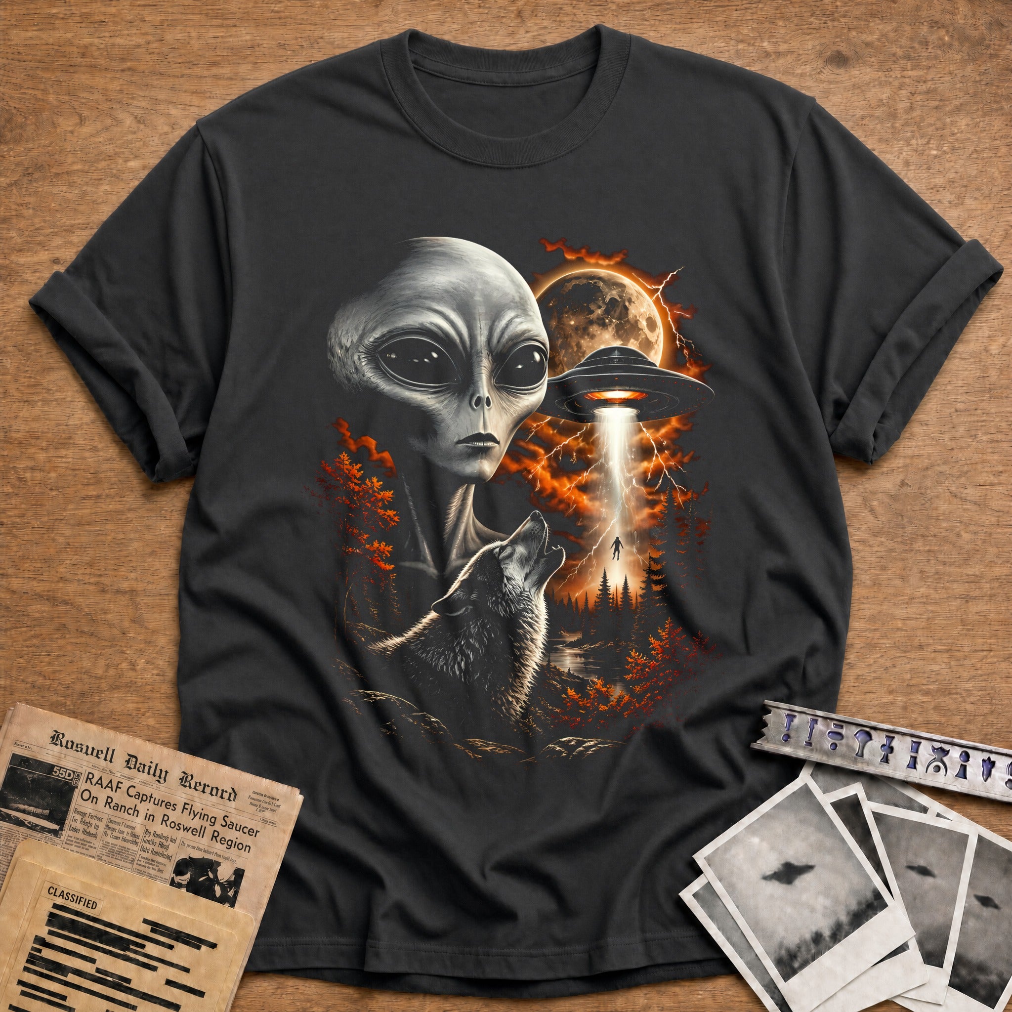 Grand Alien Ufo Wolf 56 - Charcoal