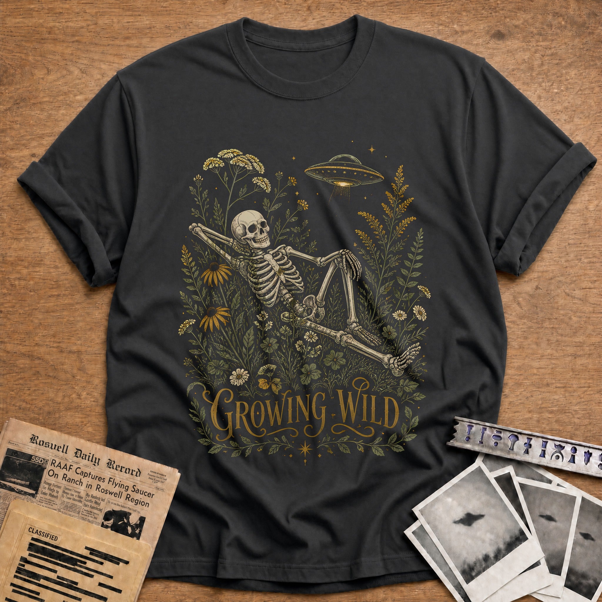 Growing Wild Skeleton 96 - Charcoal