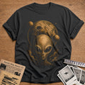 Head Cratered Planet 69 T-Shirt - Charcoal