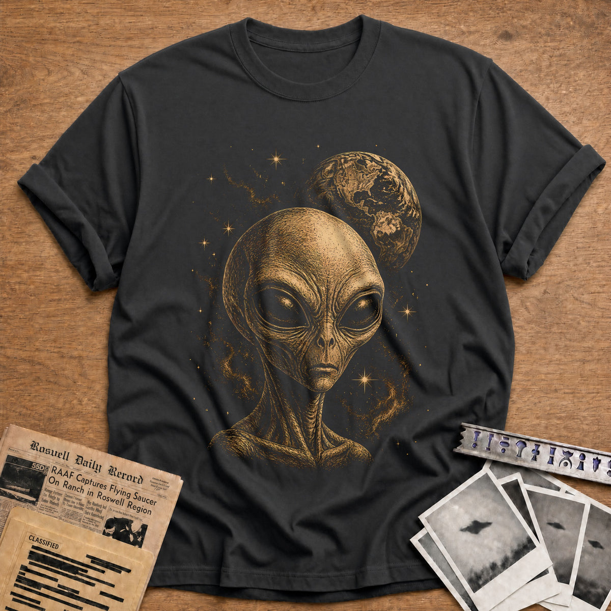 Head Earth Stars 65 T-Shirt - Charcoal