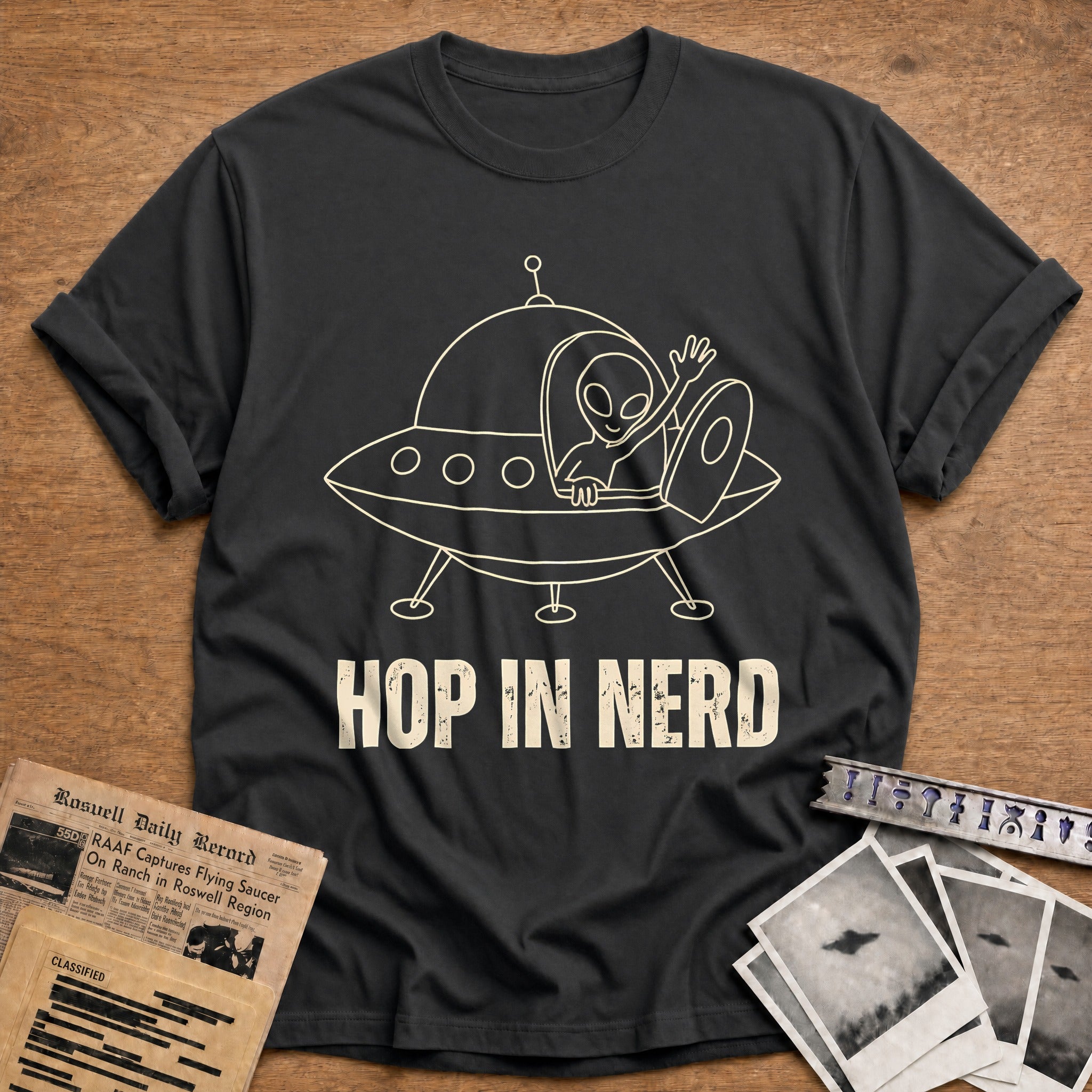 Hop In Nerd 18 T-Shirt - Charcoal