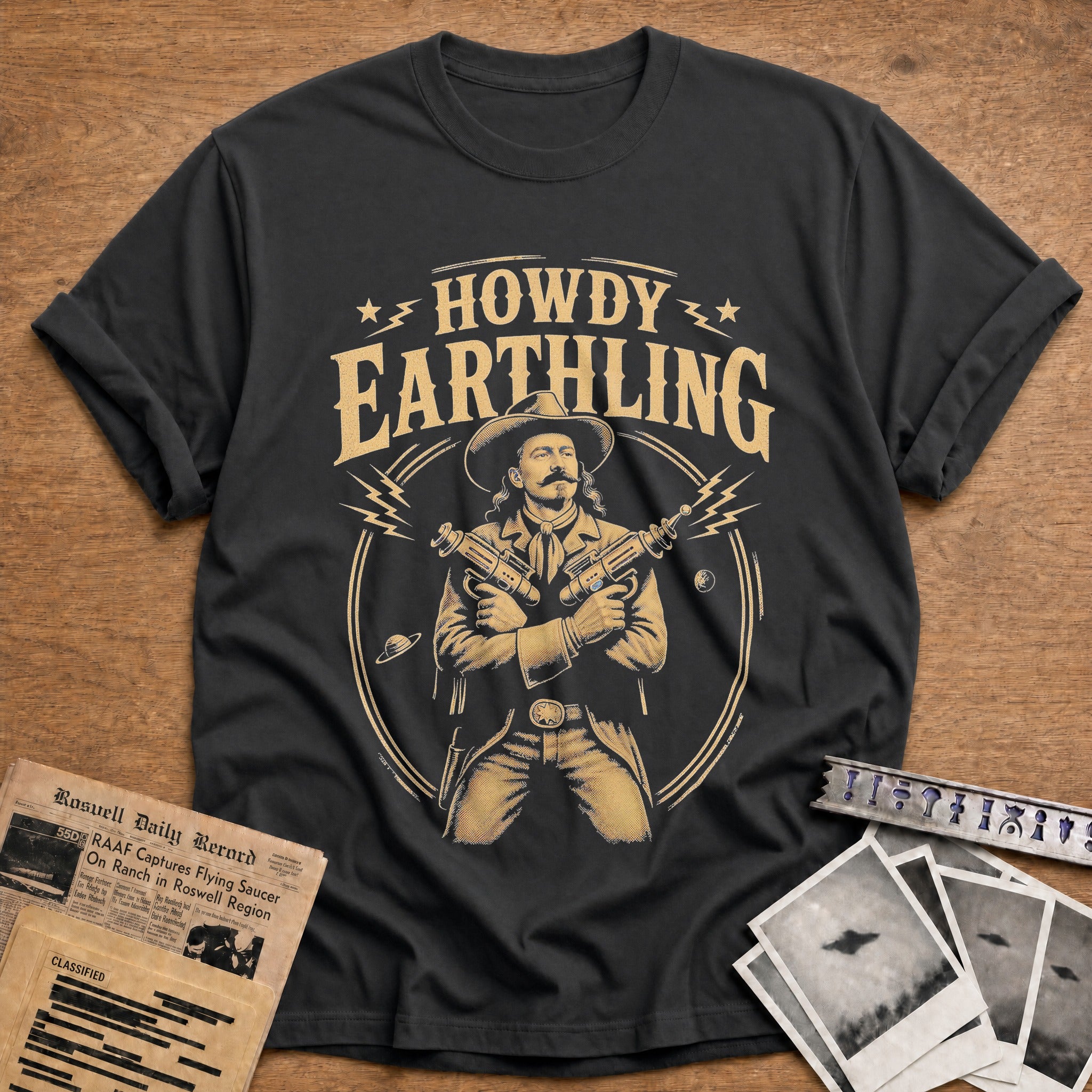 Howdy Earthling - Charcoal
