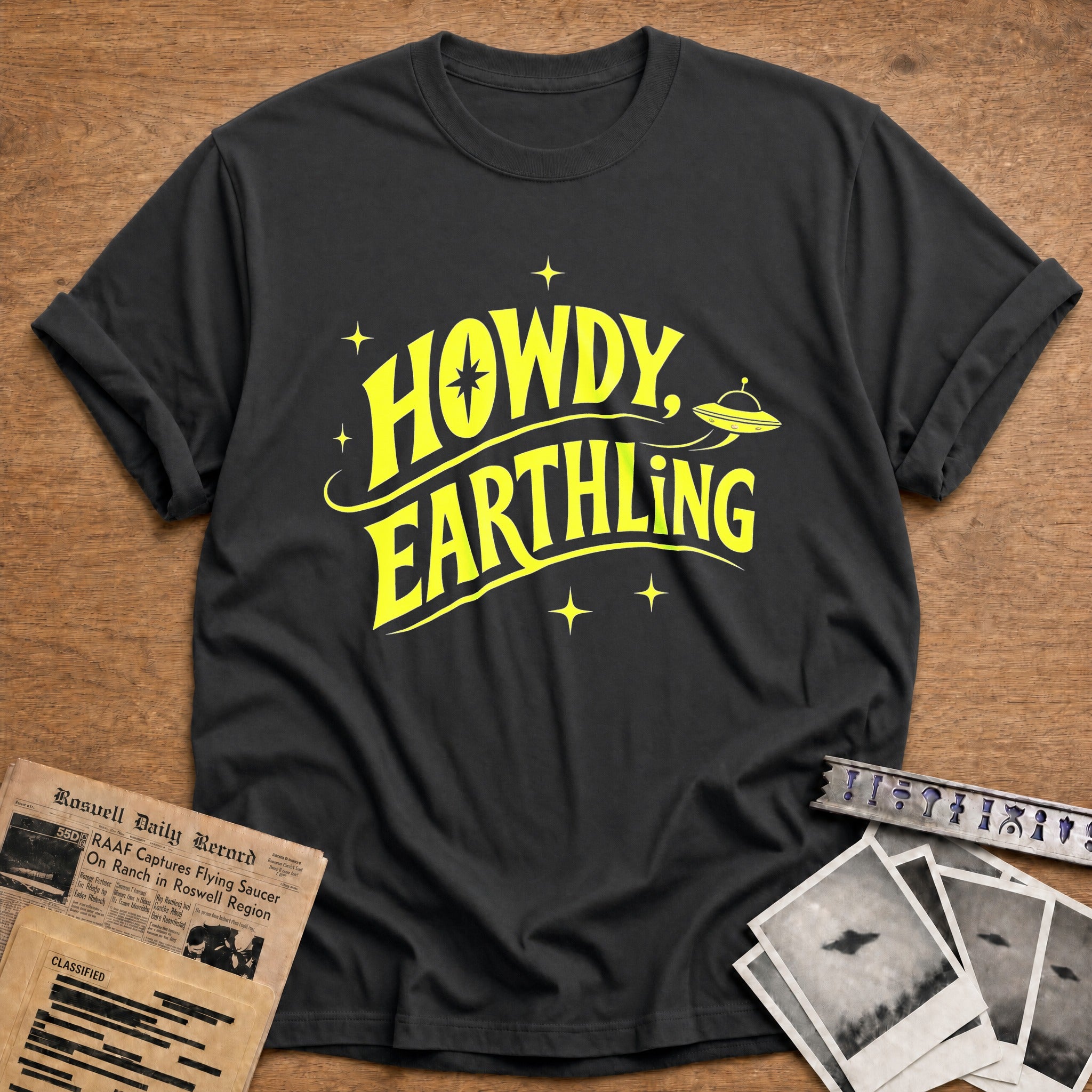 Howdy, Earthling - Charcoal