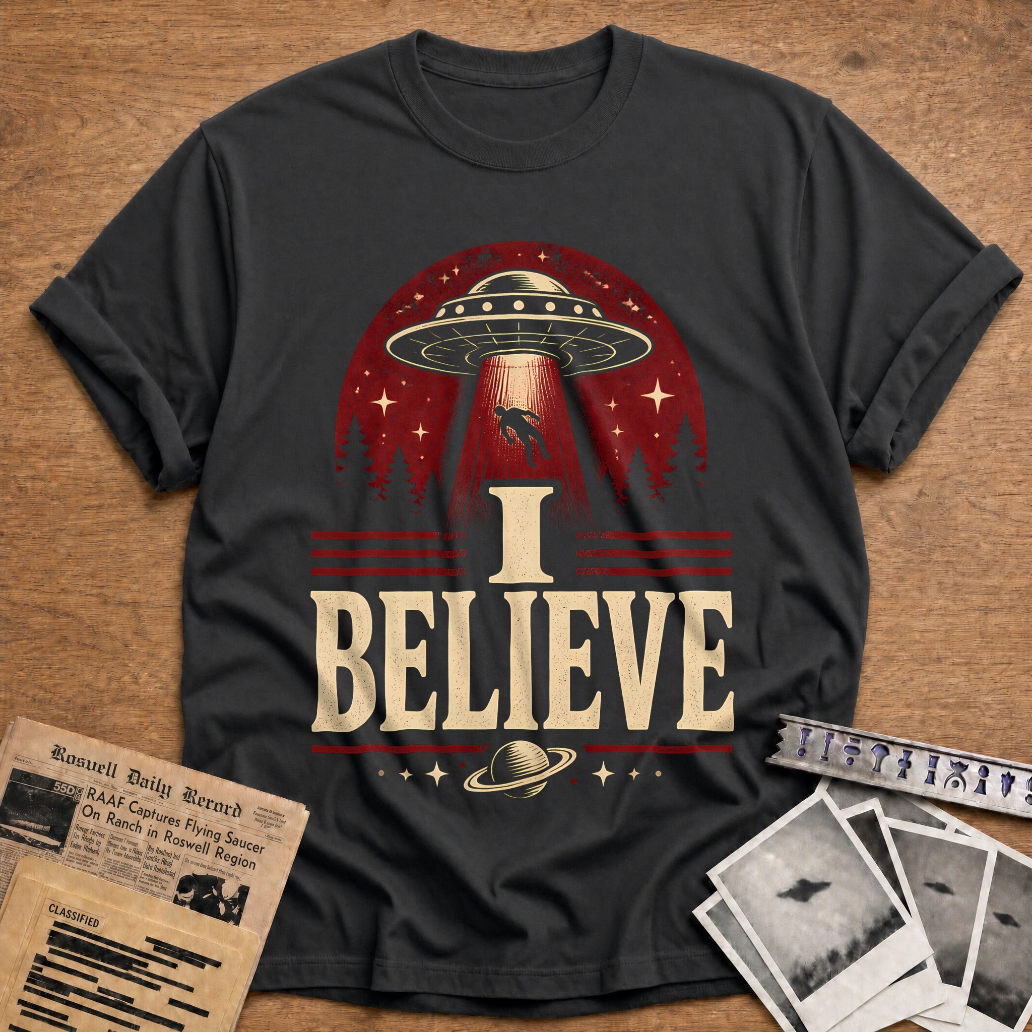 I Believe 87 T-Shirt - Charcoal