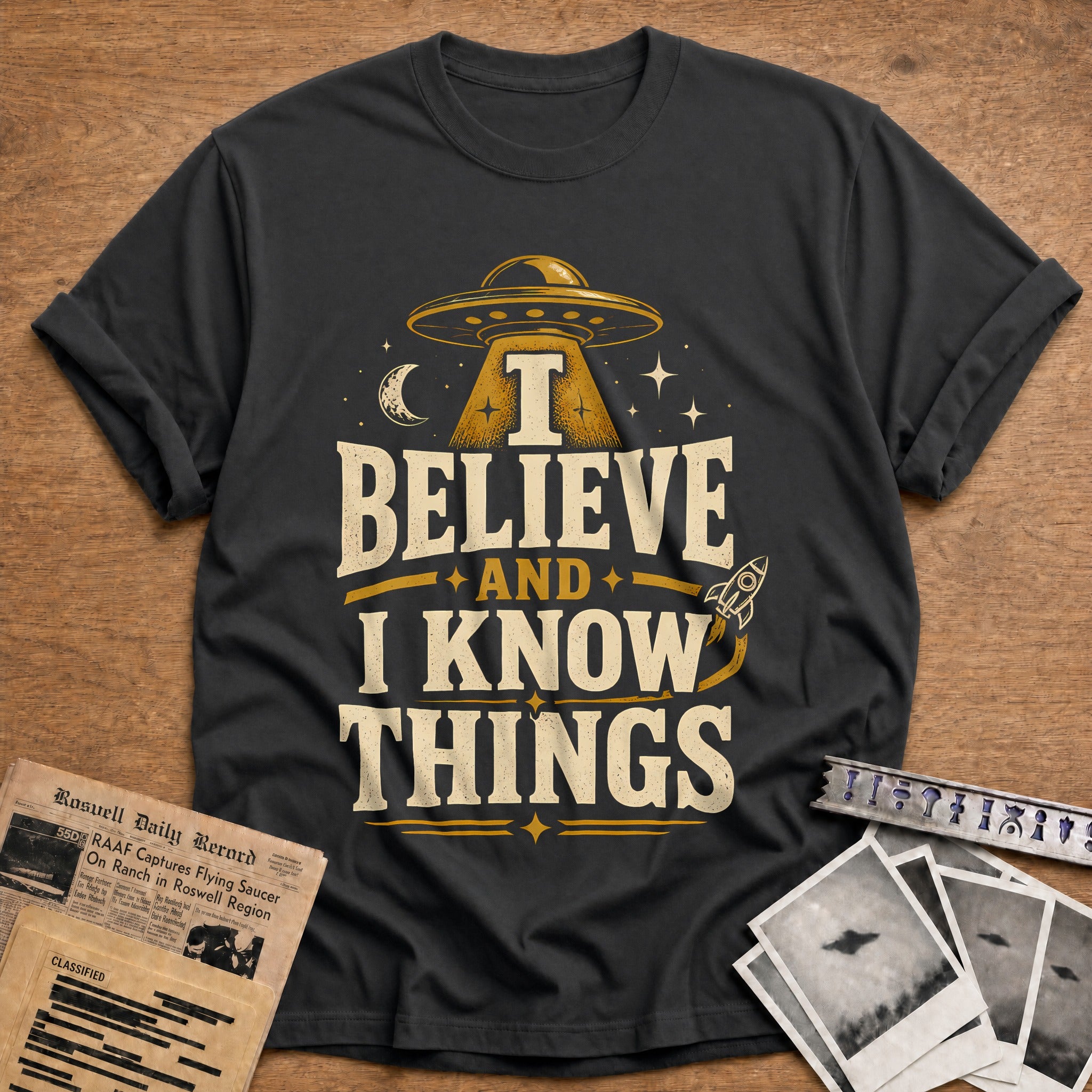 I Believe And I Know Things 92 T-Shirt - Charcoal