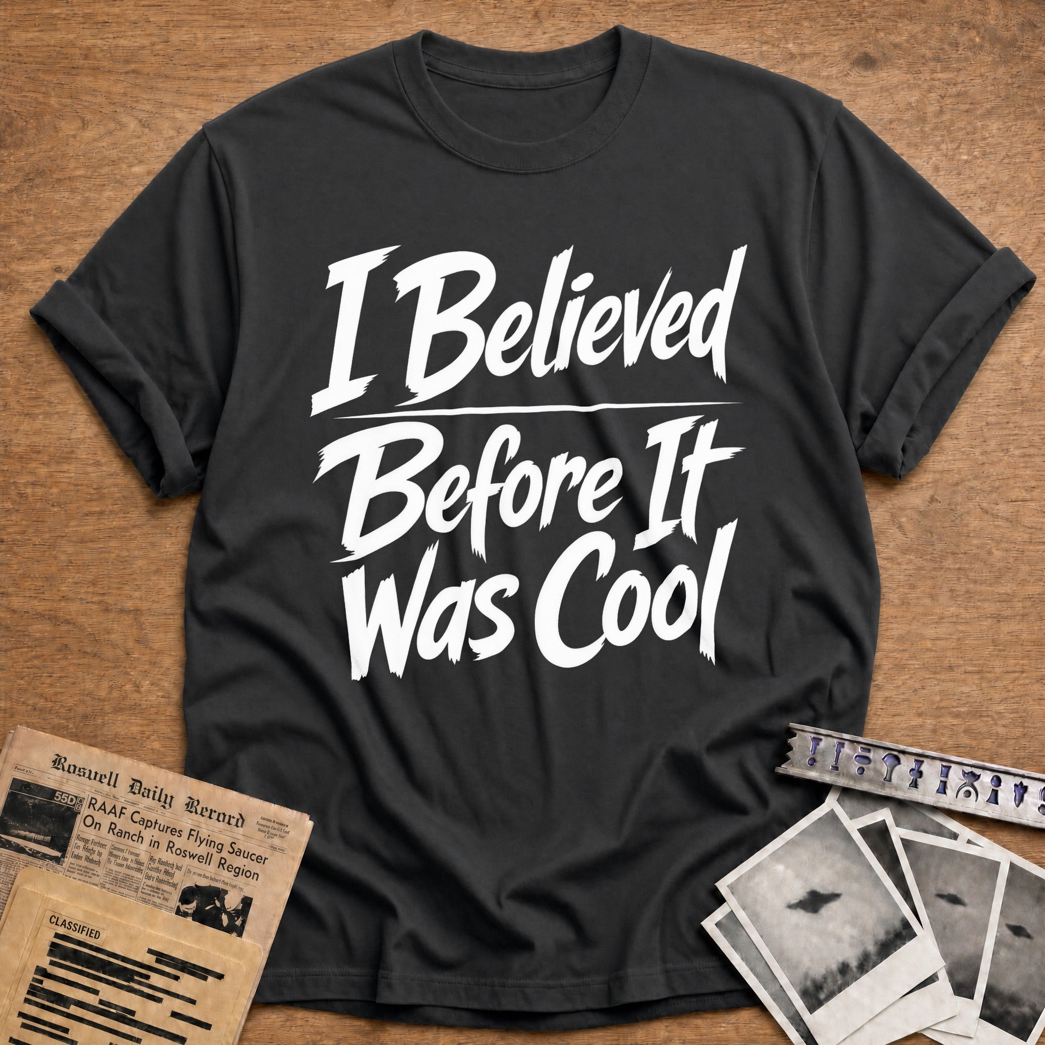 I Believed Before It - Charcoal