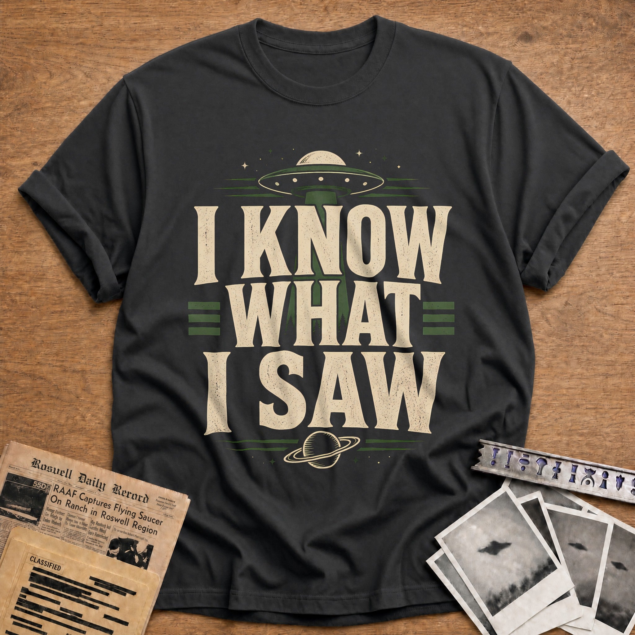 I Know What I Saw 16 T-Shirt - Charcoal