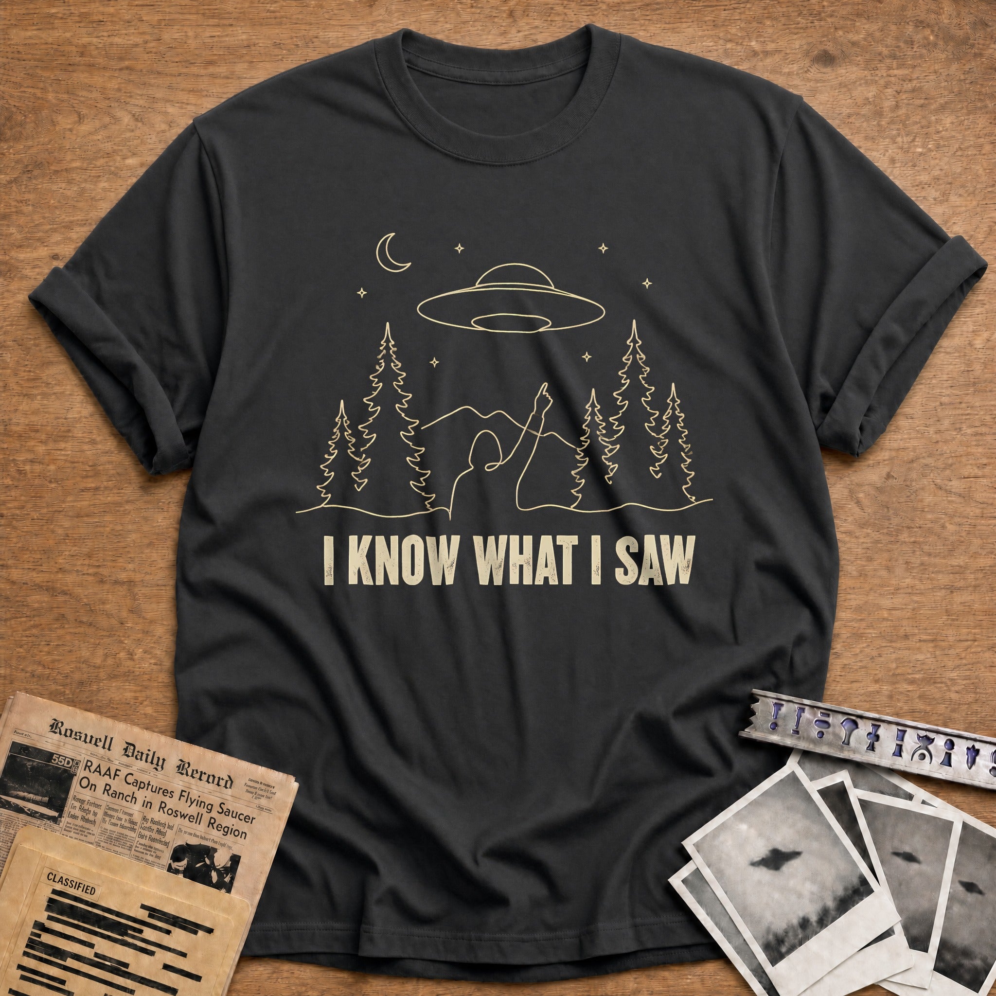 I Know What I Saw 46 T-Shirt - Charcoal