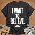 I Want To Believe 64 T-Shirt - Charcoal