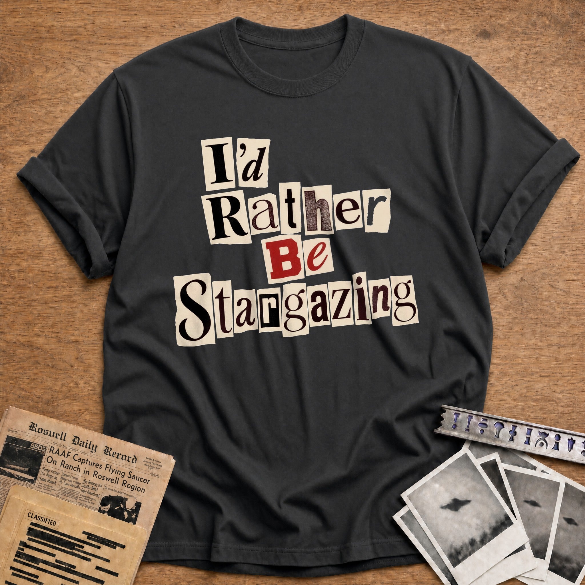 Id Rather Be Stargazing - Charcoal