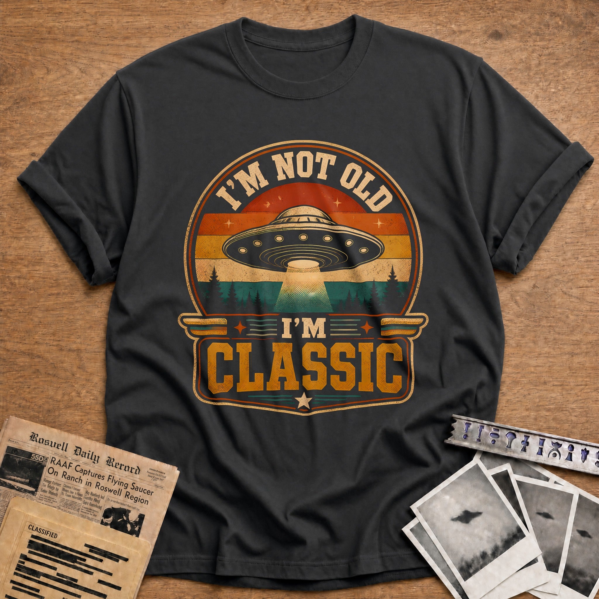 Im Not Old Im Classic 77 T-Shirt - Charcoal