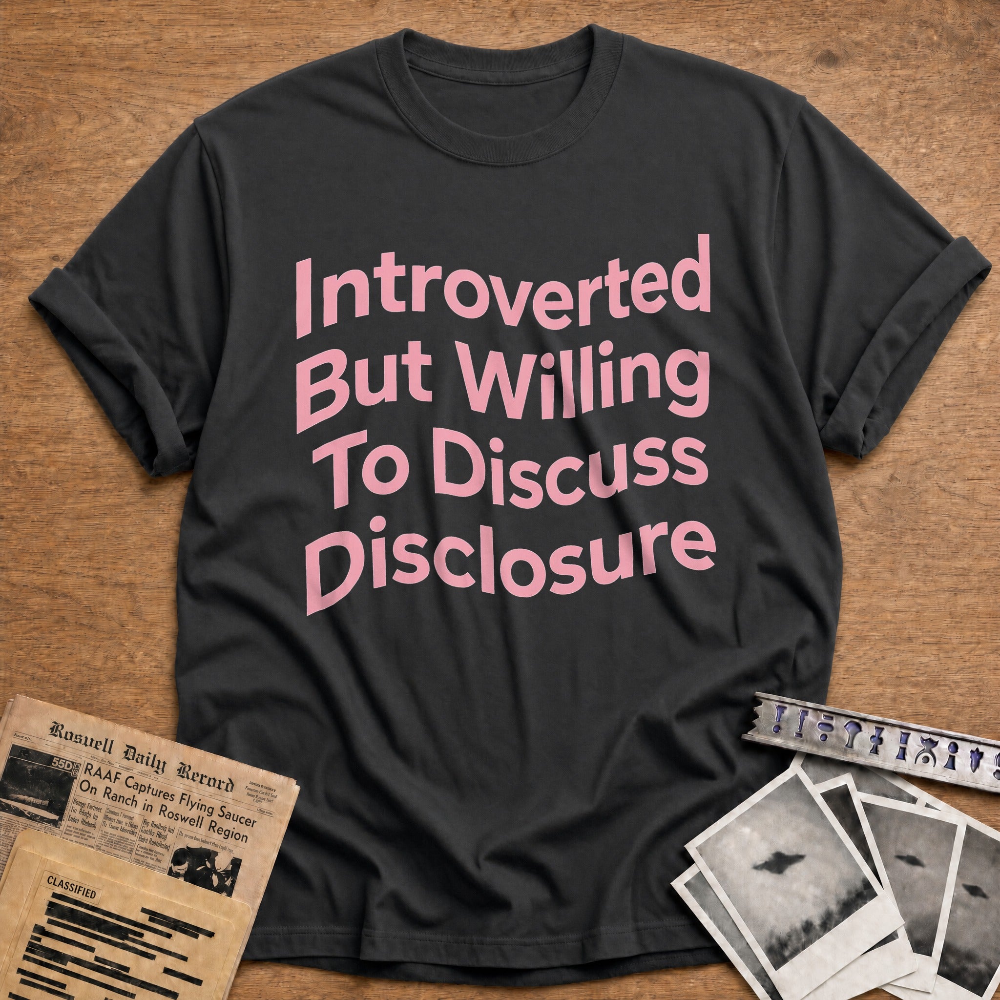 Introverted But Willing To Discuss Disclosure - Charcoal